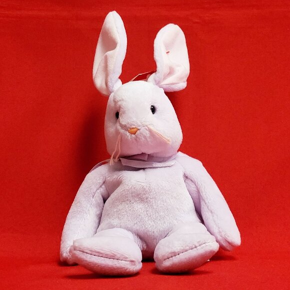 TY Beanie Babies Floppity Rabbit 1996 Stuffed Animal - Picture 1 of 14